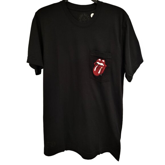 Chrome Hearts Ă The Rolling Stones Tee â Black â Menâs Med â NWT ULTRA RARE - Picture 2 of 9
